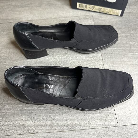 VINTAGE Rangoni Firenze Woman Black Felicia Fabric Salon Shoes Size 6B Italy - Picture 3 of 7